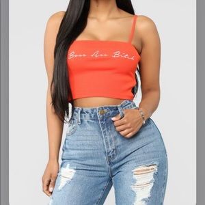 Boss ass bitch cami top